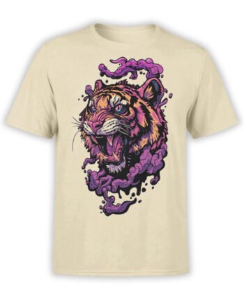 2456 Vaporwave Tiger T-Shirt Front