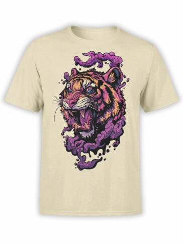 2456 Vaporwave Tiger T-Shirt Front