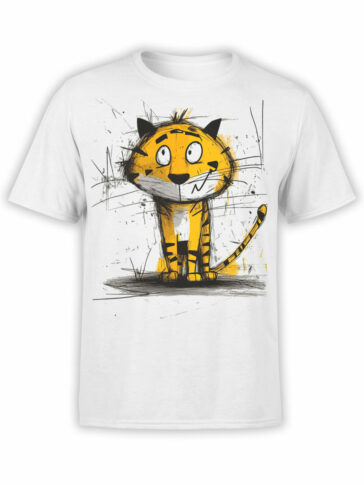 2459 Scribble Tiger T-Shirt Front