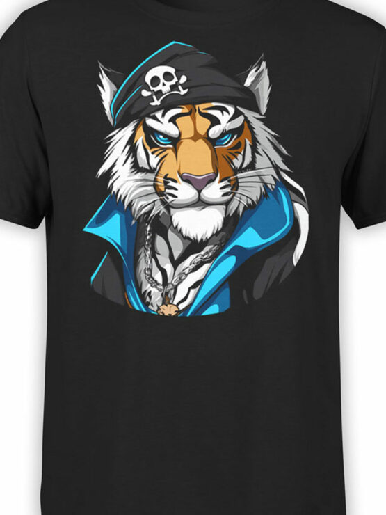 2460 Pirate Tiger T-Shirt Front Color