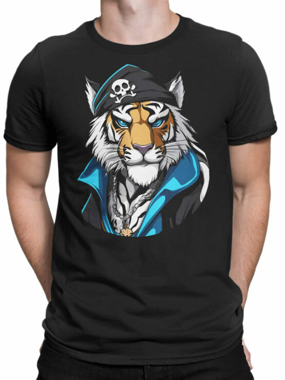 2460 Pirate Tiger T-Shirt Front Man