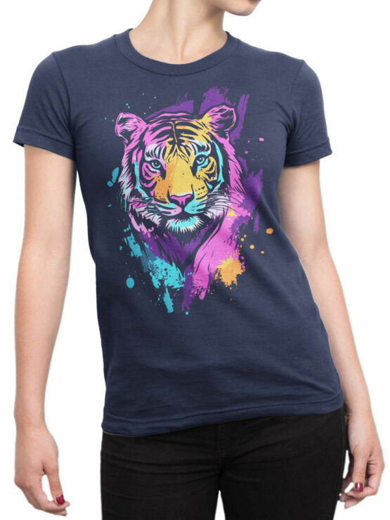 2461 Neon Tiger T-Shirt Front Woman