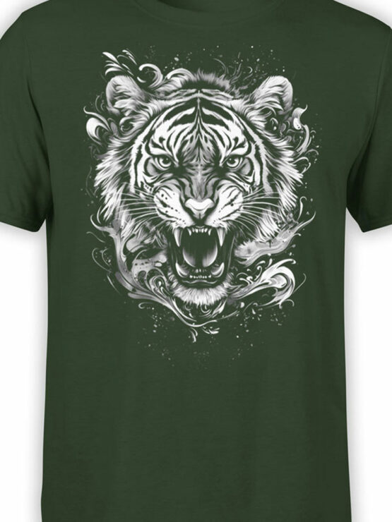 2462 Roaring Spirit Tiger T-Shirt Front Color