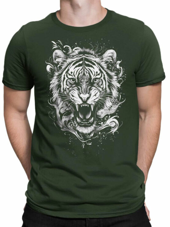 2462 Roaring Spirit Tiger T-Shirt Front Man