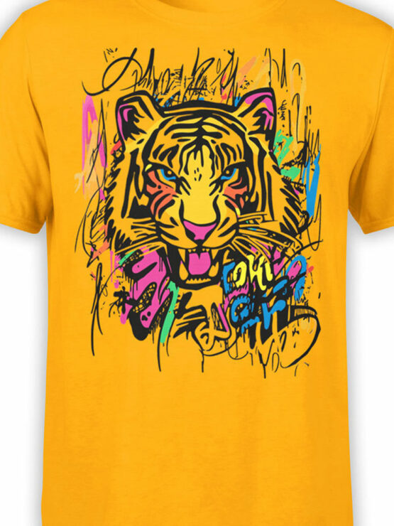 2463 Graffiti Tiger T-Shirt Front Color