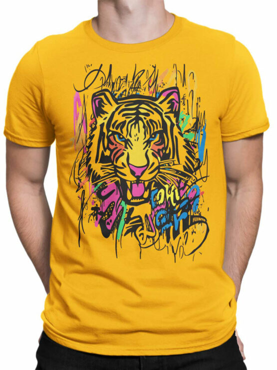 2463 Graffiti Tiger T-Shirt Front Man