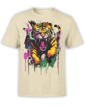 2464 Splash Attack Tiger T-Shirt Front
