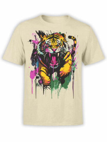 2464 Splash Attack Tiger T-Shirt Front