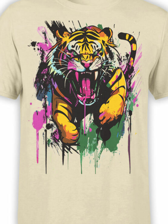 2464 Splash Attack Tiger T-Shirt Front Color