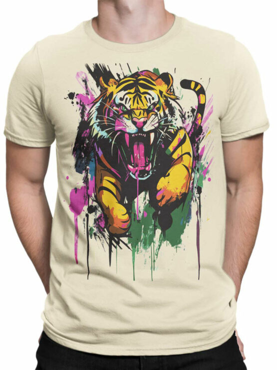 2464 Splash Attack Tiger T-Shirt Front Man