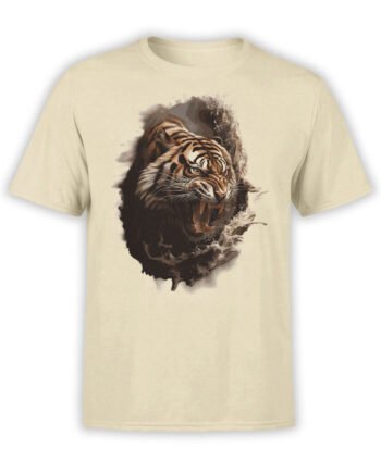 2467 Savage Roar Tiger T-Shirt Front