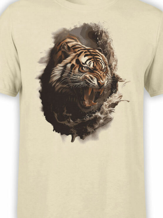 2467 Savage Roar Tiger T-Shirt Front Color