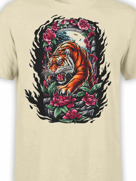 2471 Jungle Bloom Tiger T-Shirt Front Color