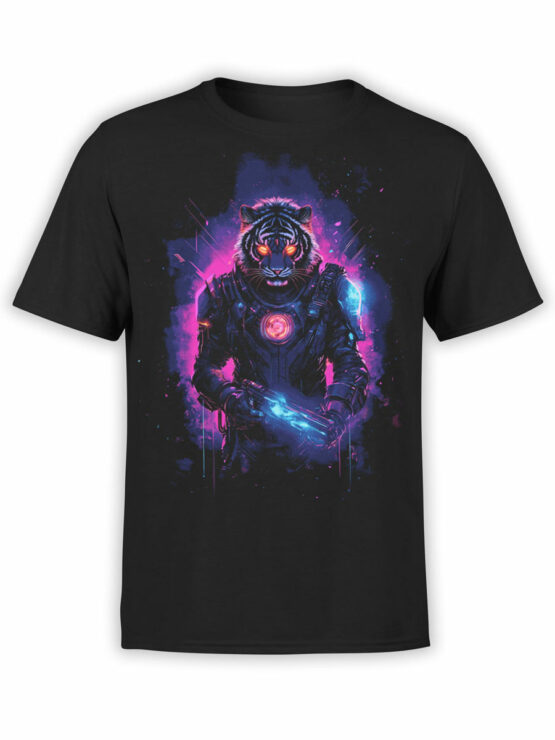 2472 Cyber Warrior Tiger T-Shirt Front