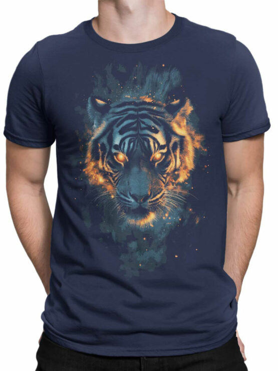 2475 Blazing Eyes Tiger T-Shirt Front Man