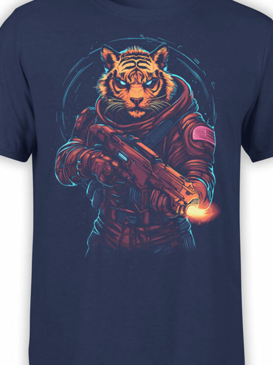 2477 Space Commando Tiger T-Shirt Front Color