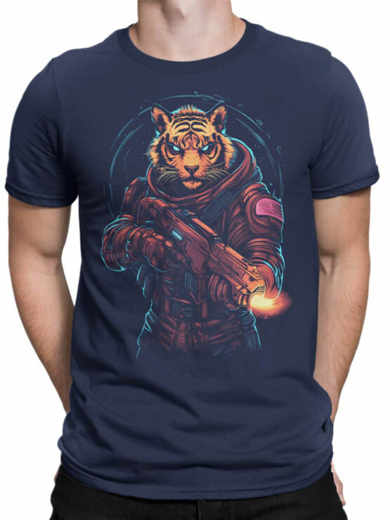 2477 Space Commando Tiger T-Shirt Front Man