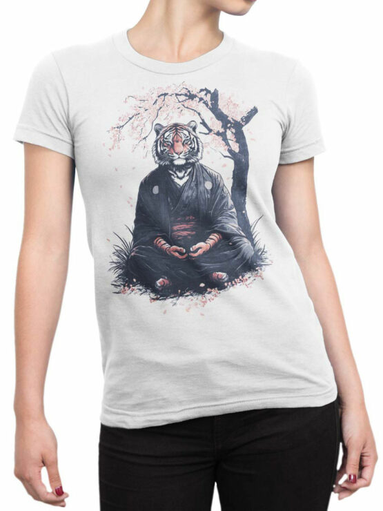 2482 Zen Tiger T-Shirt Front Woman