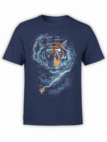 2486 Thunder Strike Tiger T-Shirt Front