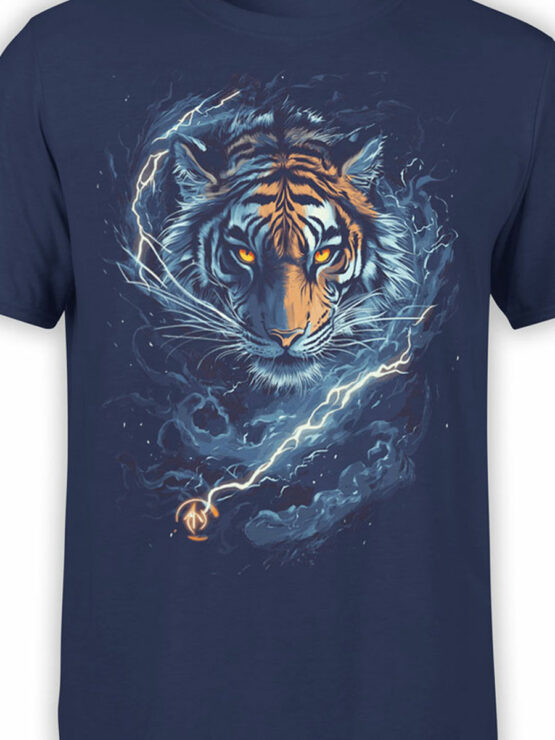 2486 Thunder Strike Tiger T-Shirt Front Color