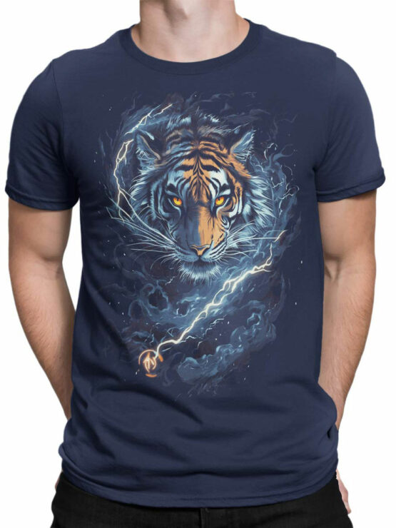 2486 Thunder Strike Tiger T-Shirt Front Man