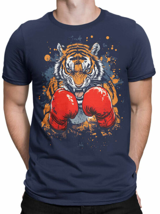 2489 Knockout Tiger T-Shirt Front Man