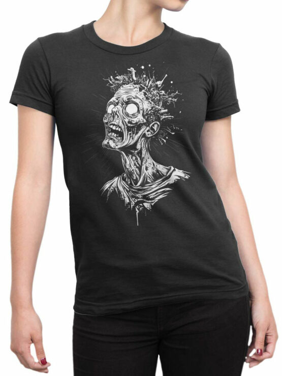 2501 Undead Frenzy T-Shirt Front Woman