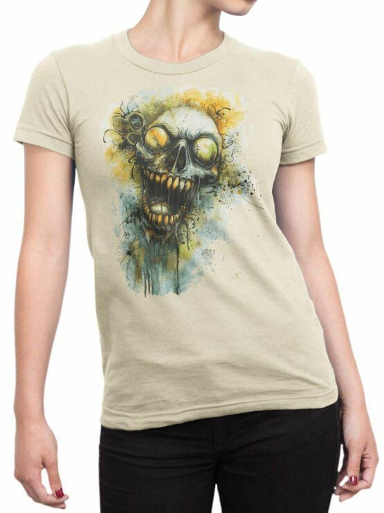 2510 Mad Skull T-Shirt Front Woman