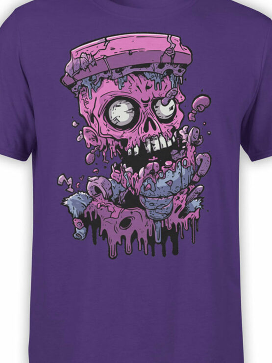 2512 Meltdown Skull T-Shirt Front Color