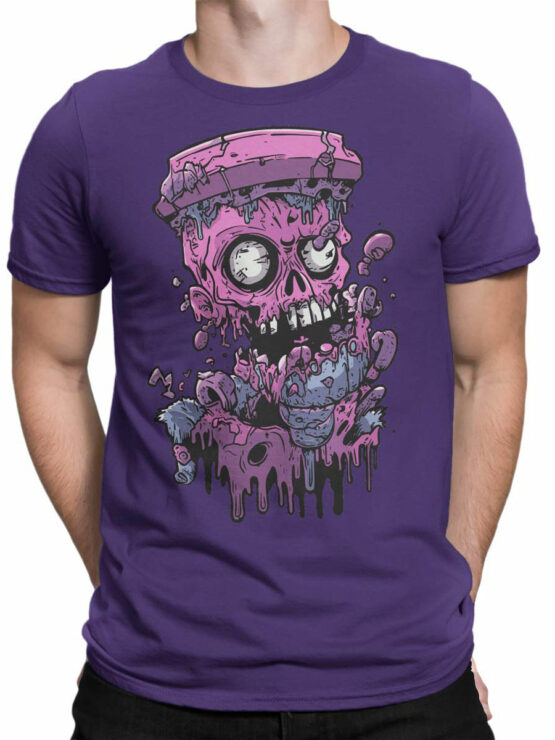 2512 Meltdown Skull T-Shirt Front Man