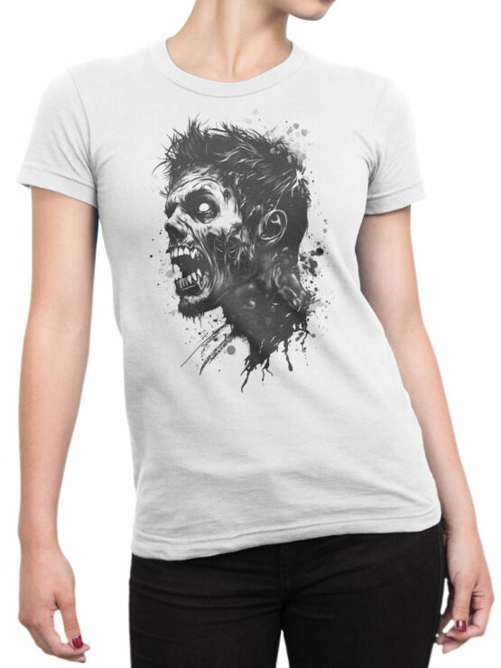 2514 Raging Undead T-Shirt Front Woman