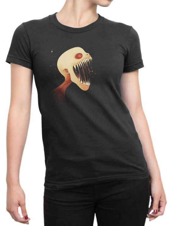 2515 Scream Fiend T-Shirt Front Woman