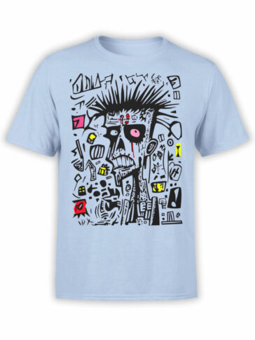 2517 Abstract Zombie T-Shirt Front