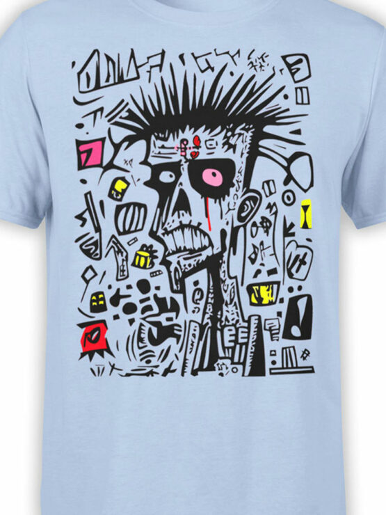 2517 Abstract Zombie T-Shirt Front Color