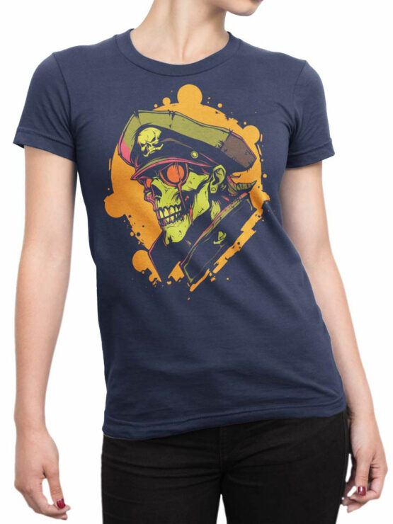 2519 Zombie Commander T-Shirt Front Woman