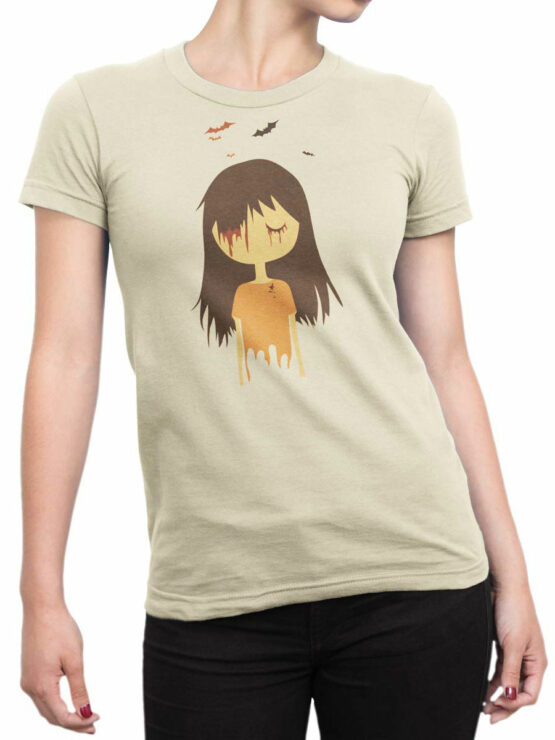 2520 Haunted Girl T-Shirt Front Woman