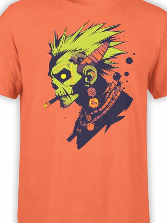 2524 Cyberpunk Zombie T-Shirt Front Color
