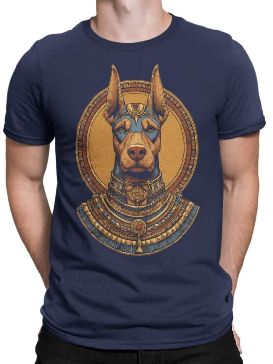 Male torso wearing Anubark T-Shirt, showcasing mythical dog god energy