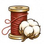 Cotton and thread spool icon