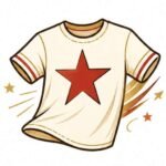 Stylish t-shirt with star icon