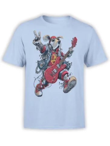 Rock Pup Dog T-shirt front view on a white background