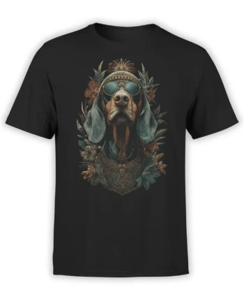 Regal Hound Dog T-Shirt front view on a white background