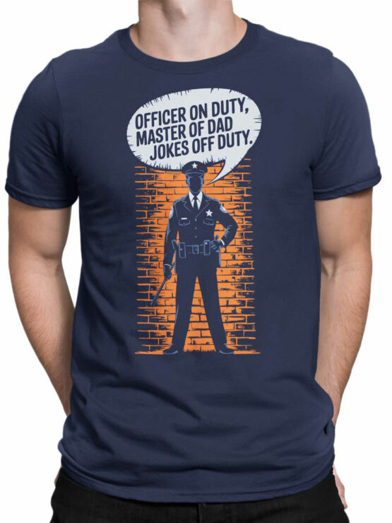 2336 Officer Dad T-Shirt Front Man