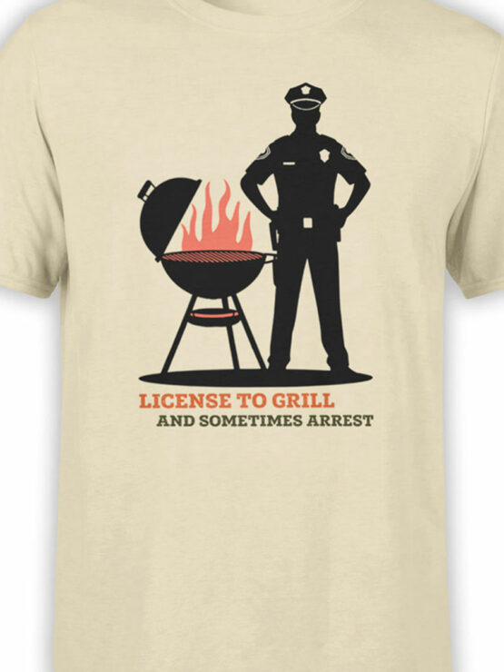 2337 License to Grill T-Shirt Front Color