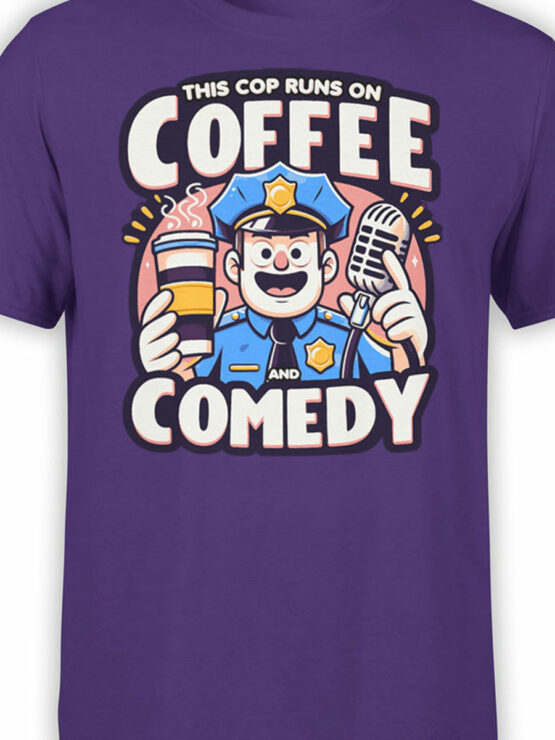 2339 Coffee and Comedy T-Shirt Color