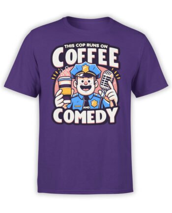 2339 Coffee and Comedy T-Shirt Front