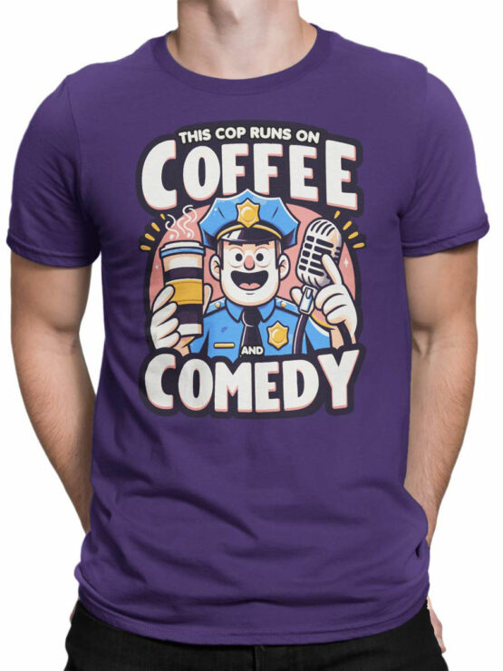 2339 Coffee and Comedy T-Shirt Man