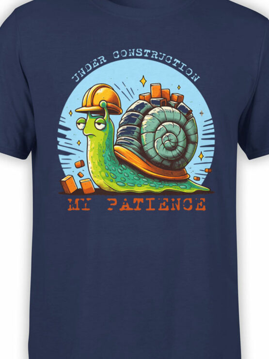 2351 Under Construction My Patience T-Shirt Front Color