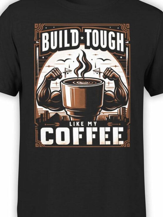 2360 Build Tough Coffee T-Shirt Front Color