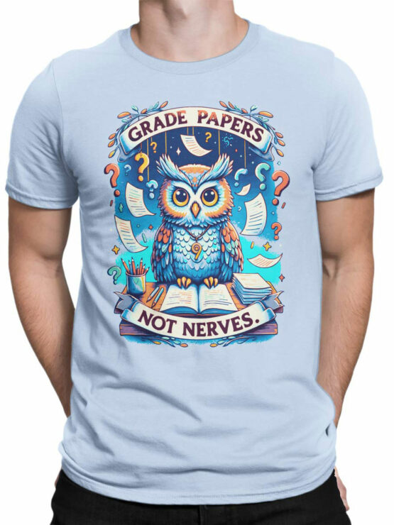 2361 Wise Owl Teacher T-Shirt Front Man